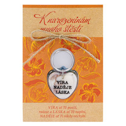 2322-0051 Greeting card with keyring