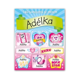 1114-0105 Trhací blok se samolepkami - 15 listů, Adélka