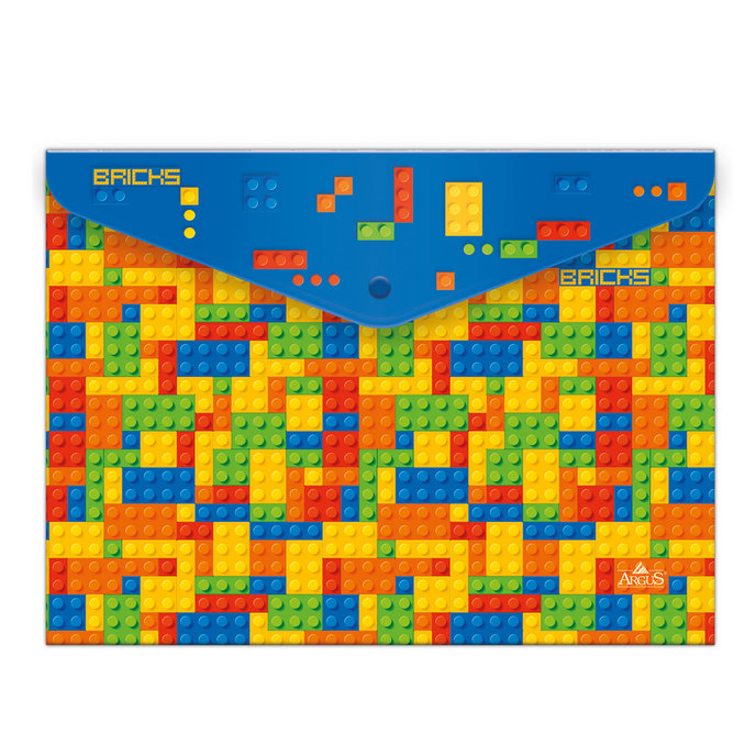 1650-0284 Plastový obal A4 s drukem Colour bricks