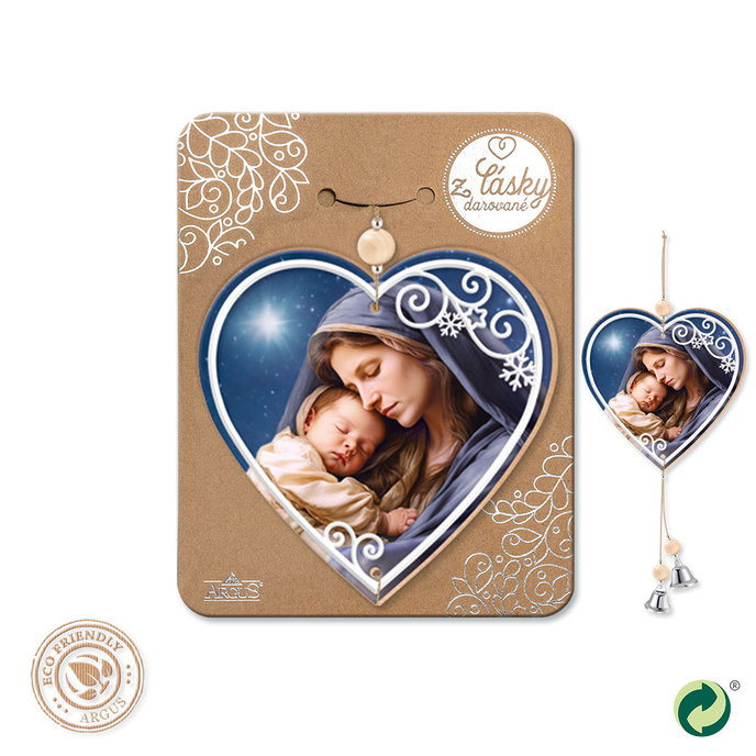 2357-1005 Vánoční dřevěná dekorace