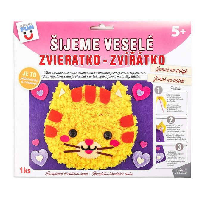 1938-0003 Kreativní sada - šijeme plstěné zvířátko