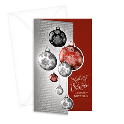 11-6311 Christmas greeting card CZ