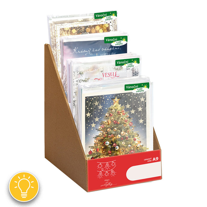 01B1-0014 CZ Predojní box svíticí přání