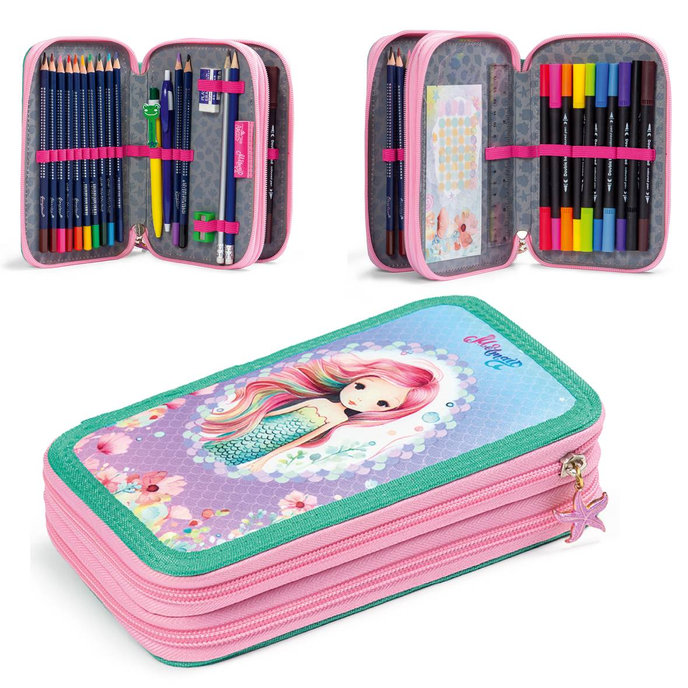 1866-0412 Pencil case with refill Mermaid