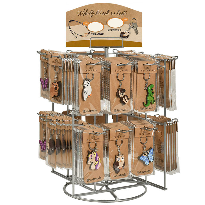 Náplň do stojanu - klíčenky a náramky