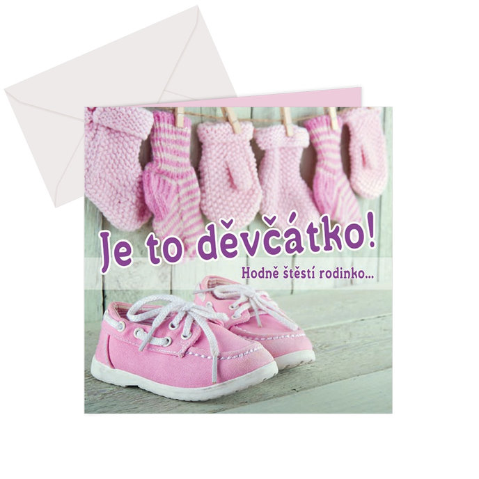 96-901c xBlahopřání k narození dítěte 3D