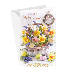 12-6022 Easter greeting card CZ