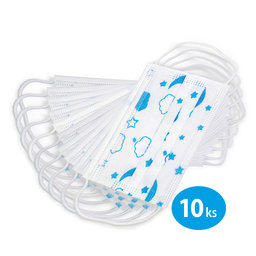 2206-0002-10 Children's protective mask blue - disposable, pack. 10 pcs