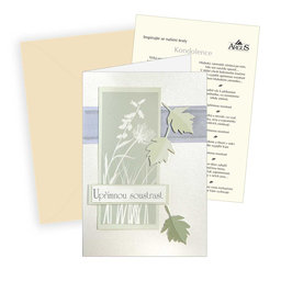 34-4000c Condolences card CZ