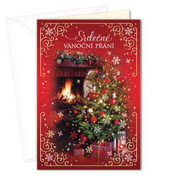 71-8002c Christmas greeting card with polyphonic melody CZ