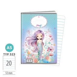 1593-0412 Sešit A5, 20 listů, TYP 523 Mermaid