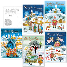 0611-0289c Christmas postcard CZ