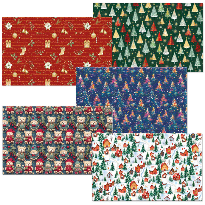 0921-0011 Balící papír vánoční, box 80rol.