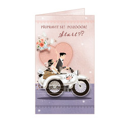 13-6063 Wedding greeting card CZ