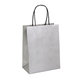 7748-0003 Gift bag NATUR silver