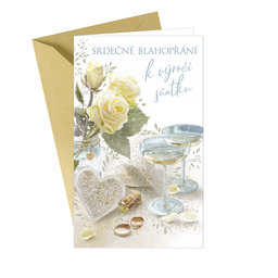 13-6119 Wedding greeting card CZ