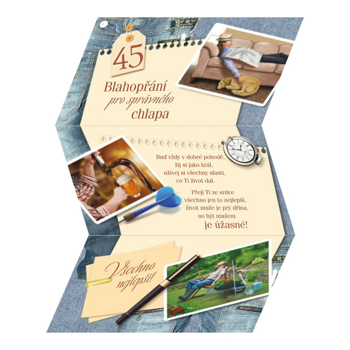 15-7058 Blahopřání gratulační CZ/45