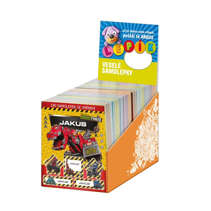 1115-8003 CZ Trhací blok se samolepkami lic., mix 36ks