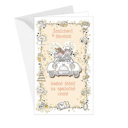 13-6106 Wedding greeting card CZ