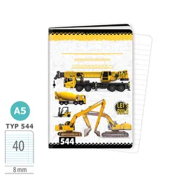 1592-0390 Sešit A5, 40 listů, TYP 544 LET’S BUILD