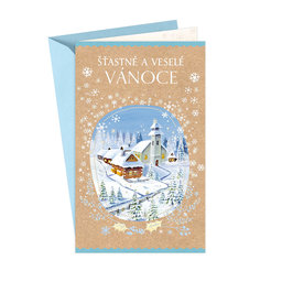 11-6492 Christmas greeting card CZ