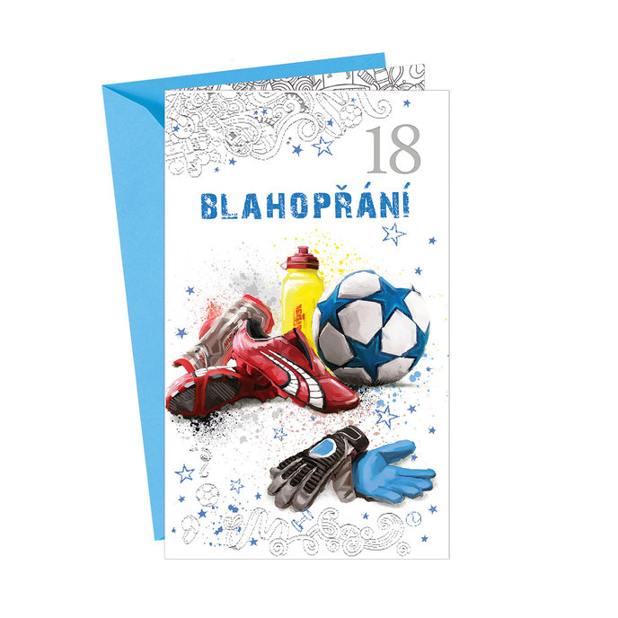 15-6391 Blahopřání gratulační  CZ/18