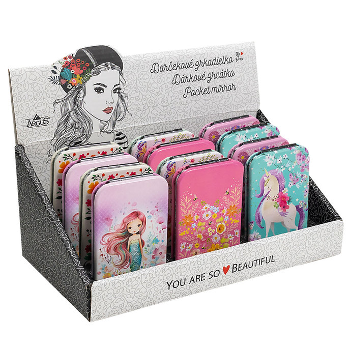 2325-8002 Dárkové zrcátko, mix 12 ks