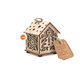 2370-0002 Vánoční dekorace s LED světlem - domeček