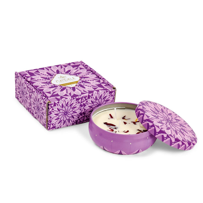 2373-0003 Mandalová svíčka - KRÉMOVÁ VANILKA