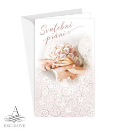 13-6158 Wedding greeting card with money flap CZ