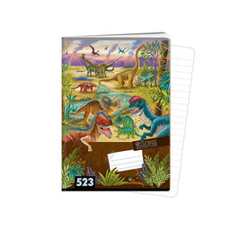 1593-0388 Exercise book A5, TYPE 523 Jurassic ADVENTURE