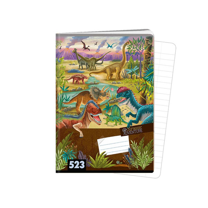 1593-0388 Sešit A5, 20 listů, TYP 523 Jurassic ADVENTURE