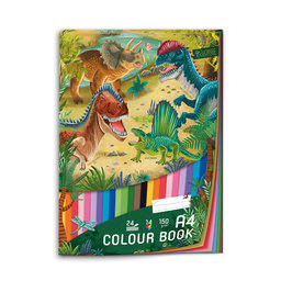 1703-0388 Colour book A4 Jurassic ADVENTURE