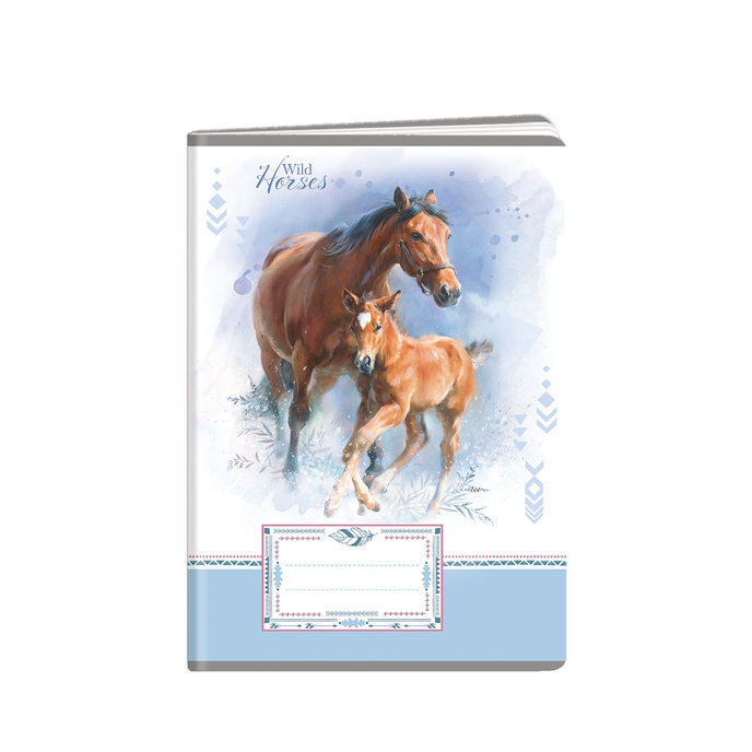 1592-0313 Sešit A5, 40 listů, TYP 544 Wild horses