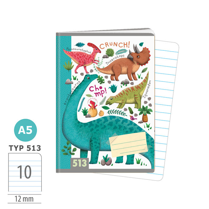 1594-0425 Sešit A5, 10 listů, TYP 513 Roaaar!