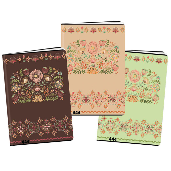 1506-0389 Sešit A4, 40 listů, TYP 444 Floral scape