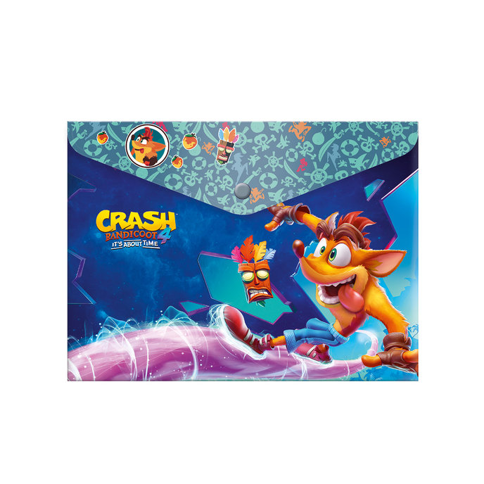 1647-0325 Plastic envelope A5 lic. Crash Bandicoot