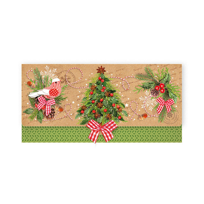 81-6036 Obálka s kartičkou, vánoční