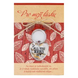 2322-0041 Greeting card with keyring