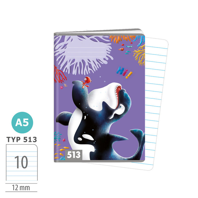 1594-0362 Sešit A5, 10 listů, TYP 513 Hi!