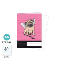 1598-0361-2 Sešit A6, 40 listů, TYP 644 Puggy