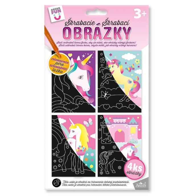 1936-0002 Kreativní sada - Škabací obrázky