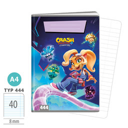 1585-0326 Sešit A4, 40 listů, TYP 444 lic. Coco Bandicoot