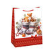 0883-0437 Dárková taška vánoční LESKLÁ