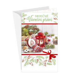 11-6550 Christmas greeting card CZ