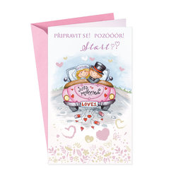 13-6154 Wedding greeting card CZ