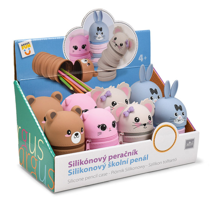 1870-8003 Silikonový penál, mix 8 ks