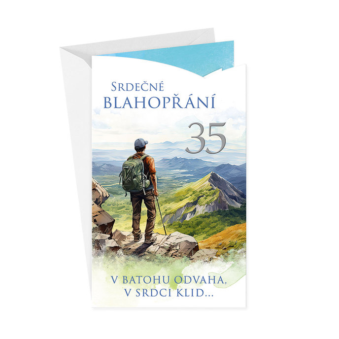 15-6589 Blahopřání gratulační  CZ/35