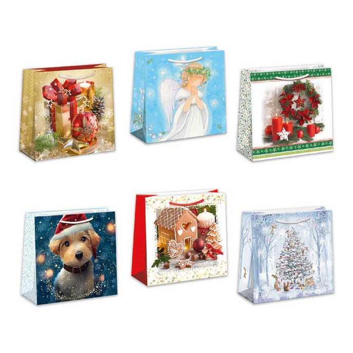 0823-0001 Dárková taška vánoční, mix