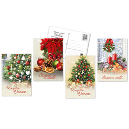 0611-0305c Christmas postcard CZ